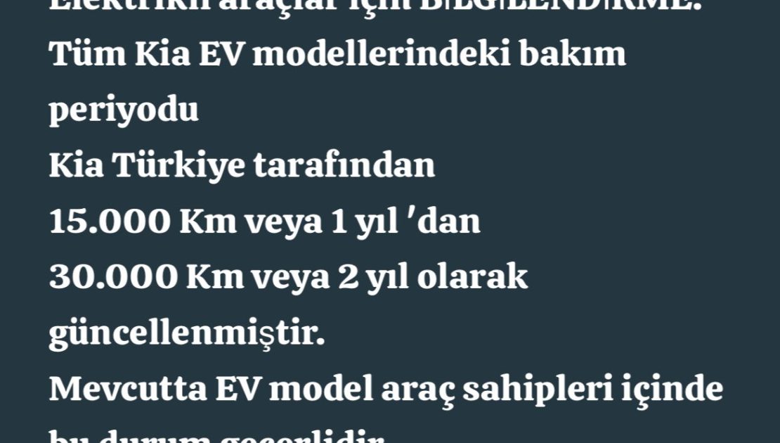 TEŞEKKÜRLER KIA TÜRKİYE