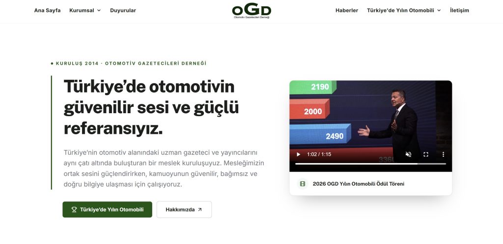 Otomotiv Gazetecileri Derneği’nin Dijital Mecraları Yenilendi