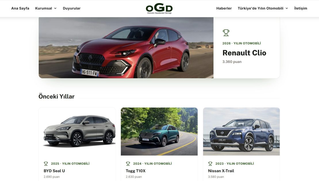 Otomotiv Gazetecileri Derneği’nin Dijital Mecraları Yenilendi
